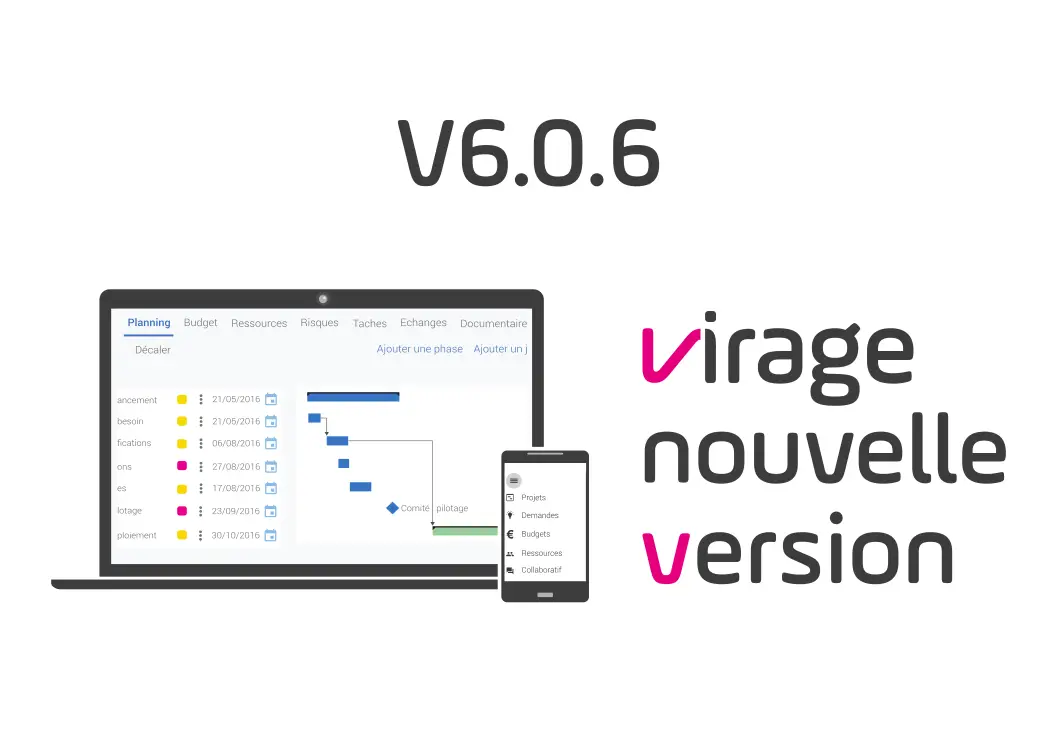 nouvelle version v6.0.6 gestion de projet