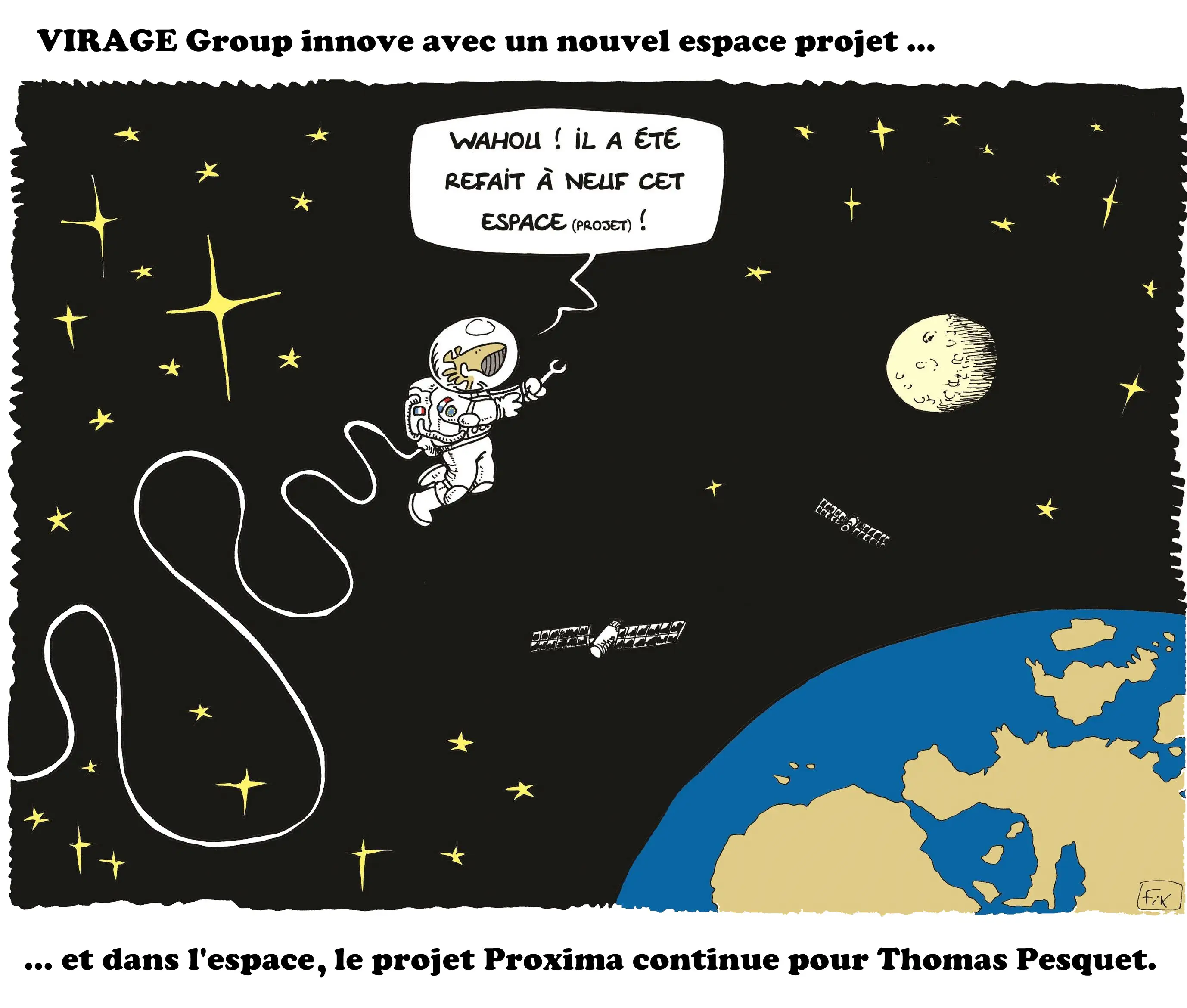 Thomas Pesquet dans l'espace