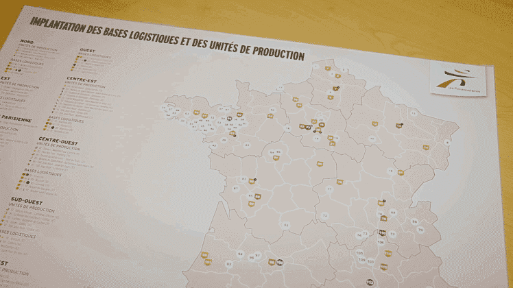 Map of France Intermarché