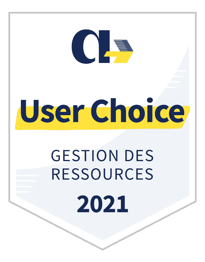 Badge Appvizer User Choice gestion des ressources project management