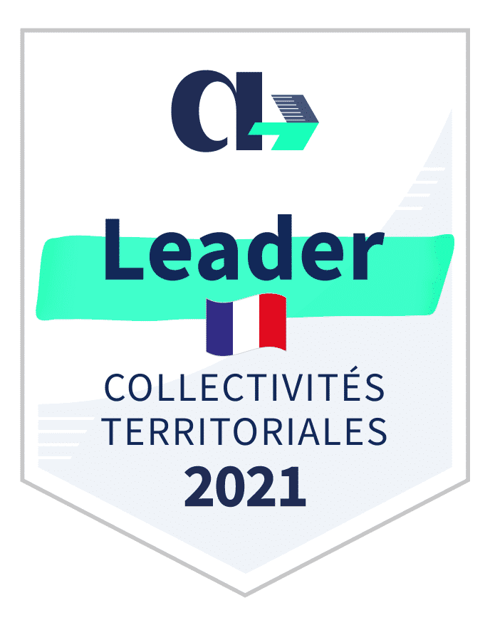 Badge Appvizer Leader Collectivités Territoriales 2021