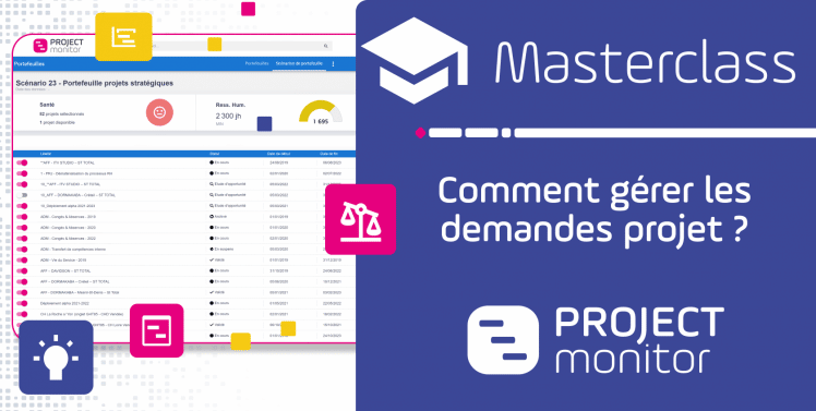 masterclass ¿cómo gestionar las solicitudes de proyectos en Project Monitor ?