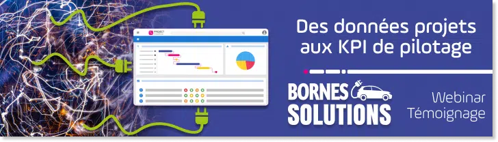 bandeau annonce webinar témoignage borne solutions sur les KPI projets présentés à son DG - Directeur Général