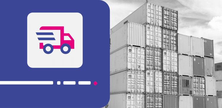 Visual card Logistics transport