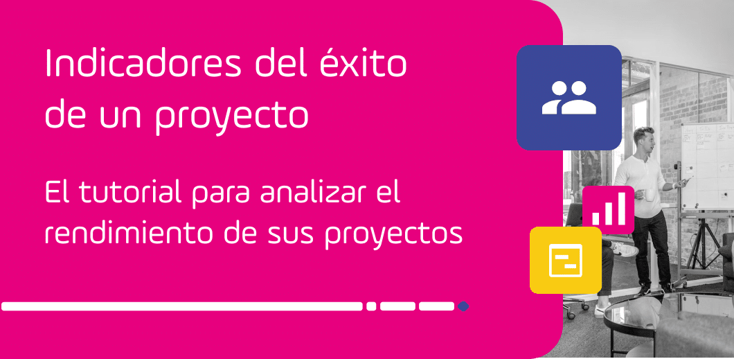 tarjeta de indicadores de éxito del proyecto