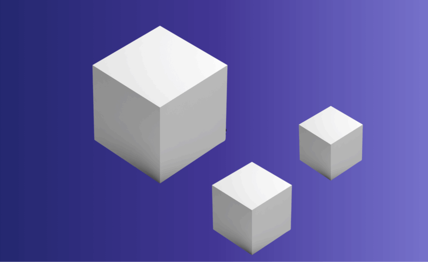 visuel de cubes en 3D